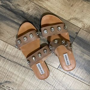 Studded Steve Madden slides - EUC